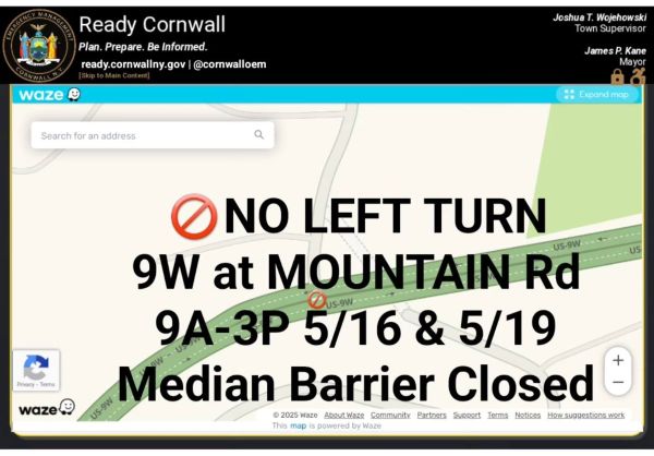 No Left Turn 9W 5-16 and 19